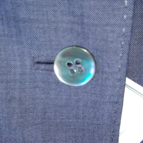 Anne Klein Heliotrope Blue Blazer Wool, Size 4 - Picture 7 of 10